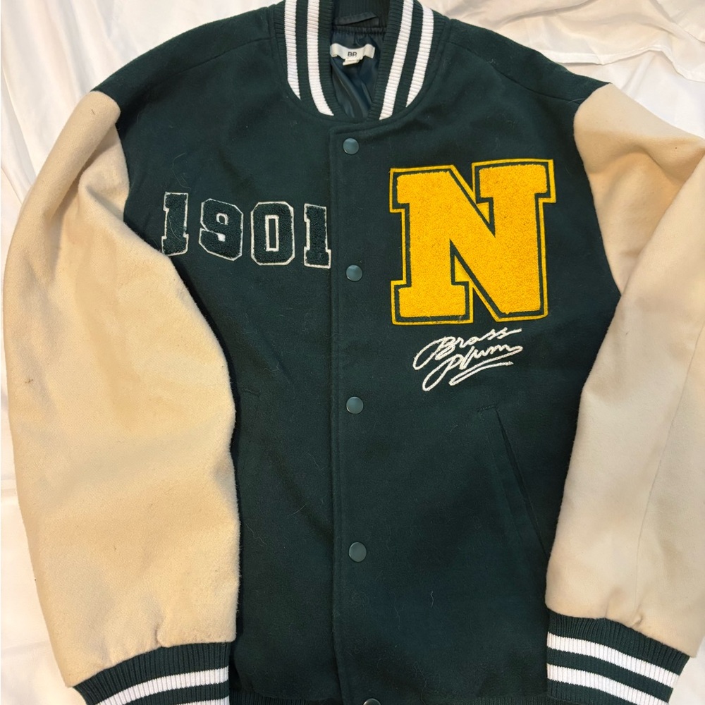 BP Green and Cream Striped Jacket